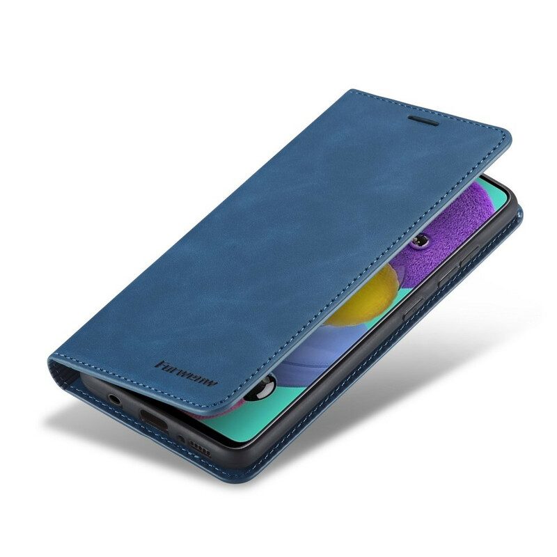 Leren Hoesje voor Samsung Galaxy A51 Forwenw Ledereffect