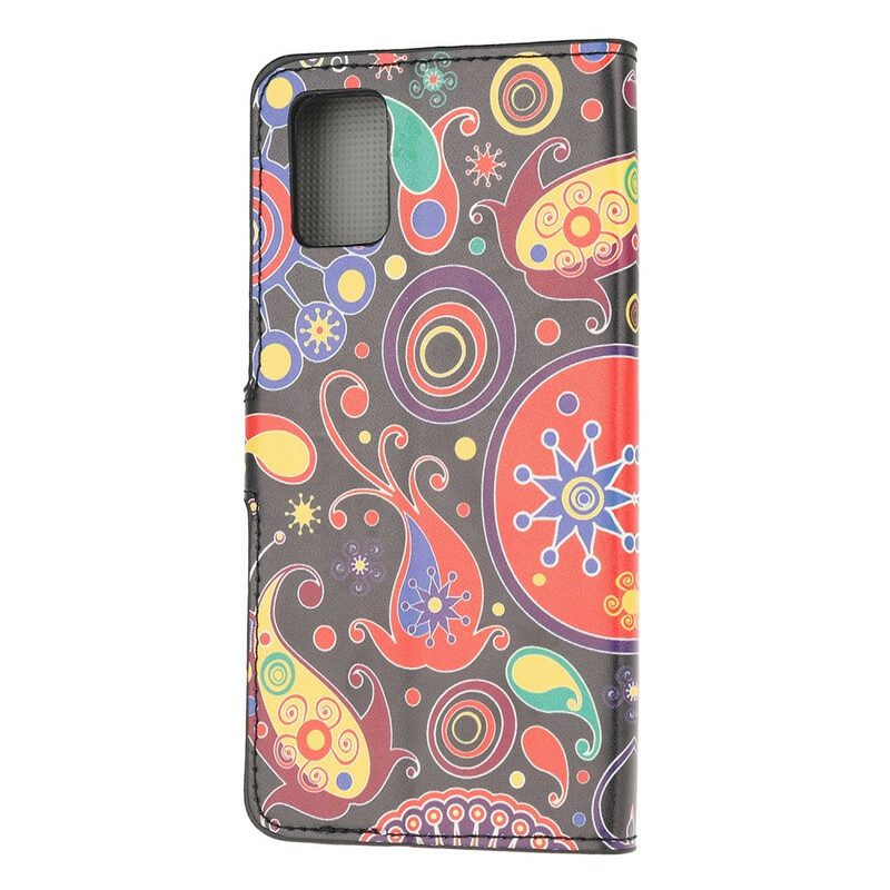 Leren Hoesje voor Samsung Galaxy A51 Galaxy-ontwerp