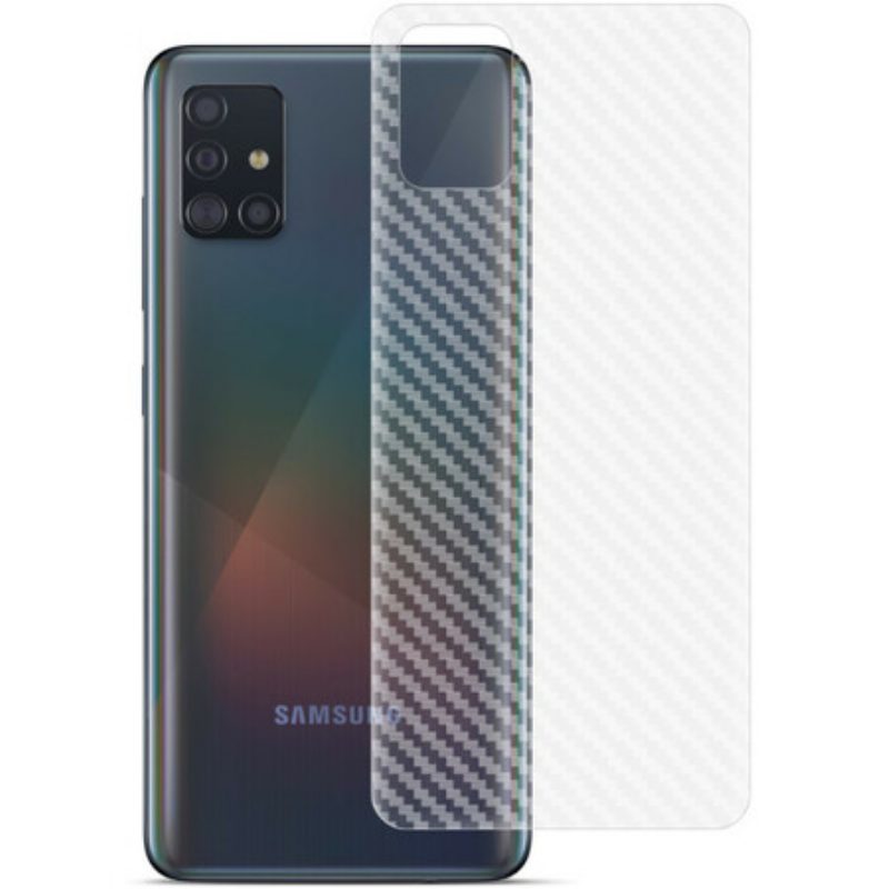 Rugbeschermingsfolie Voor Samsung Galaxy A51 Carbon Style Imak