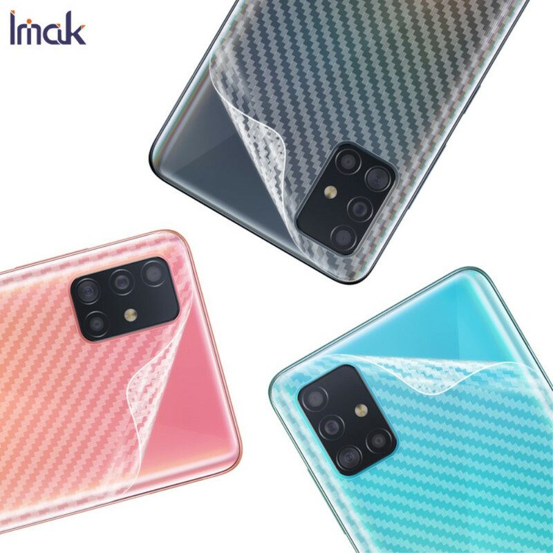 Rugbeschermingsfolie Voor Samsung Galaxy A51 Carbon Style Imak