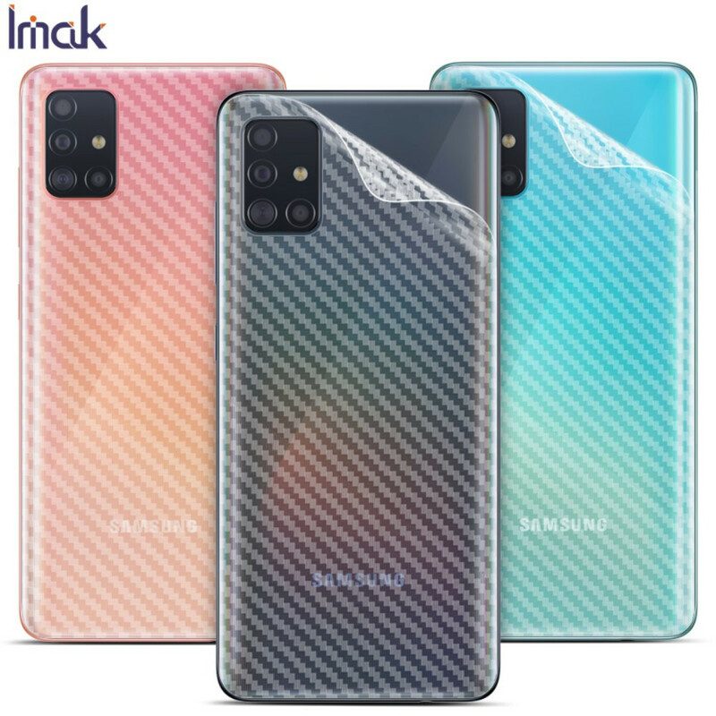 Rugbeschermingsfolie Voor Samsung Galaxy A51 Carbon Style Imak