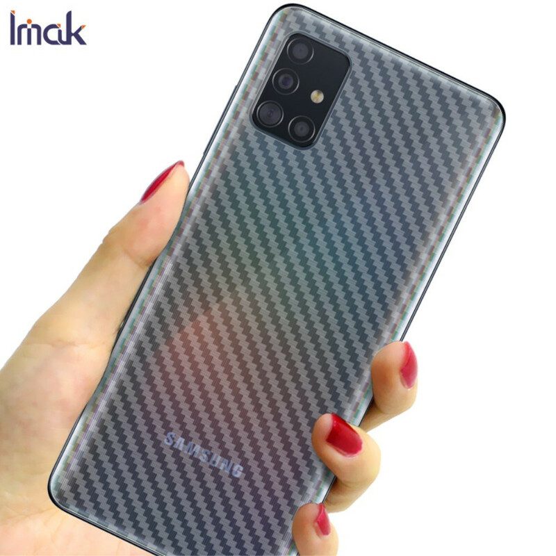 Rugbeschermingsfolie Voor Samsung Galaxy A51 Carbon Style Imak