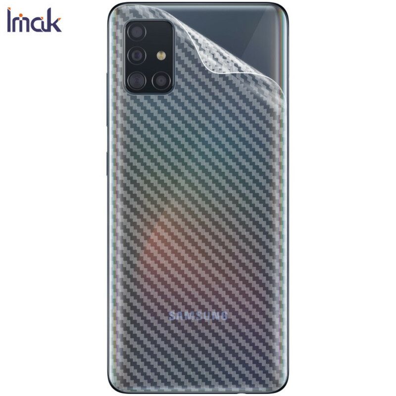 Rugbeschermingsfolie Voor Samsung Galaxy A51 Carbon Style Imak