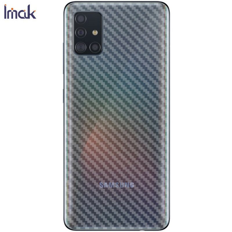 Rugbeschermingsfolie Voor Samsung Galaxy A51 Carbon Style Imak