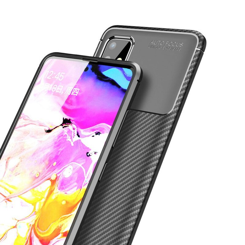 Telefoonhoesje voor Samsung Galaxy A51 Flexibele Koolstofvezeltextuur