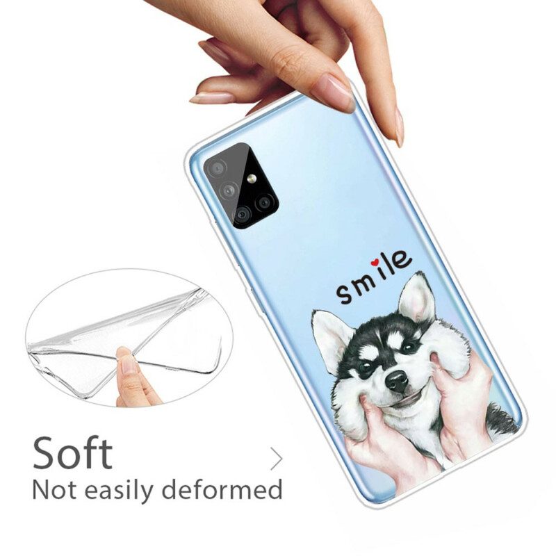 Telefoonhoesje voor Samsung Galaxy A51 Lach Hond