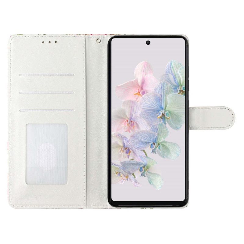 Flip Case voor Google Pixel 7A Bloemen