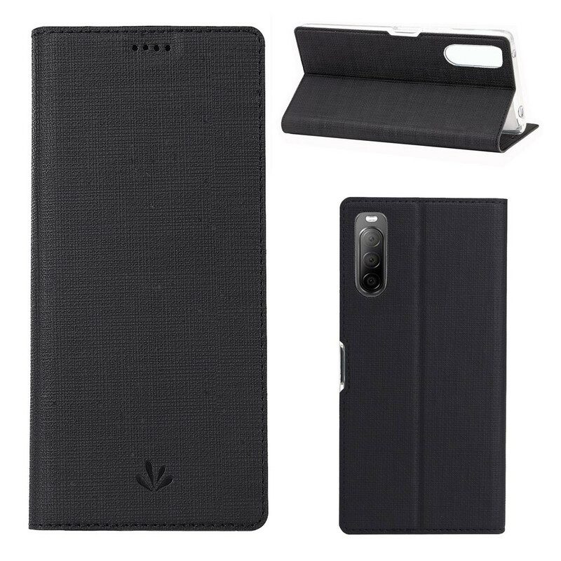 Bescherming Hoesje voor Sony Xperia 10 II Folio-hoesje Getextureerde Vili Dmx