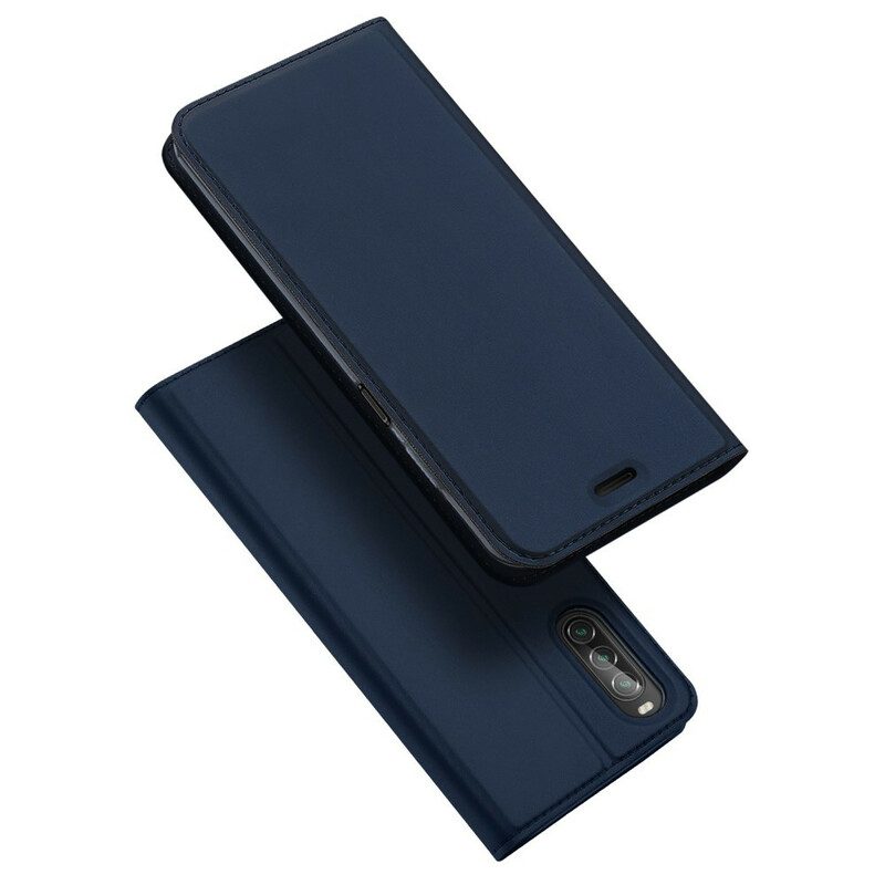 Bescherming Hoesje voor Sony Xperia 10 II Folio-hoesje Skinpro Dux Ducis