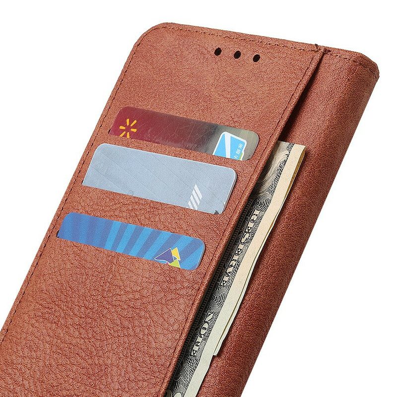 Folio-hoesje voor Sony Xperia 10 II Kunstleer Litchi Business