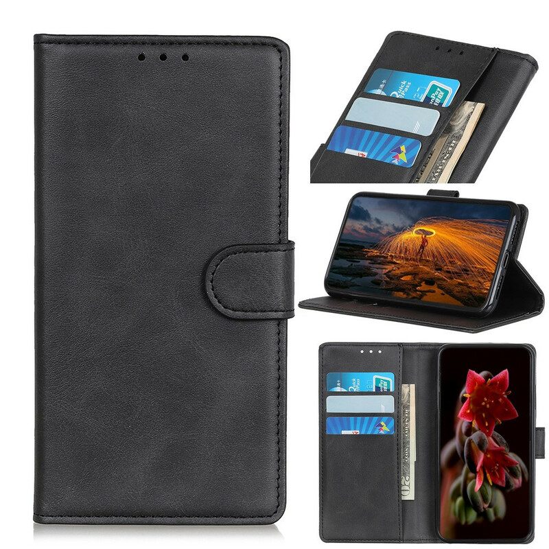 Leren Hoesje voor Sony Xperia 10 II Mat Leereffect