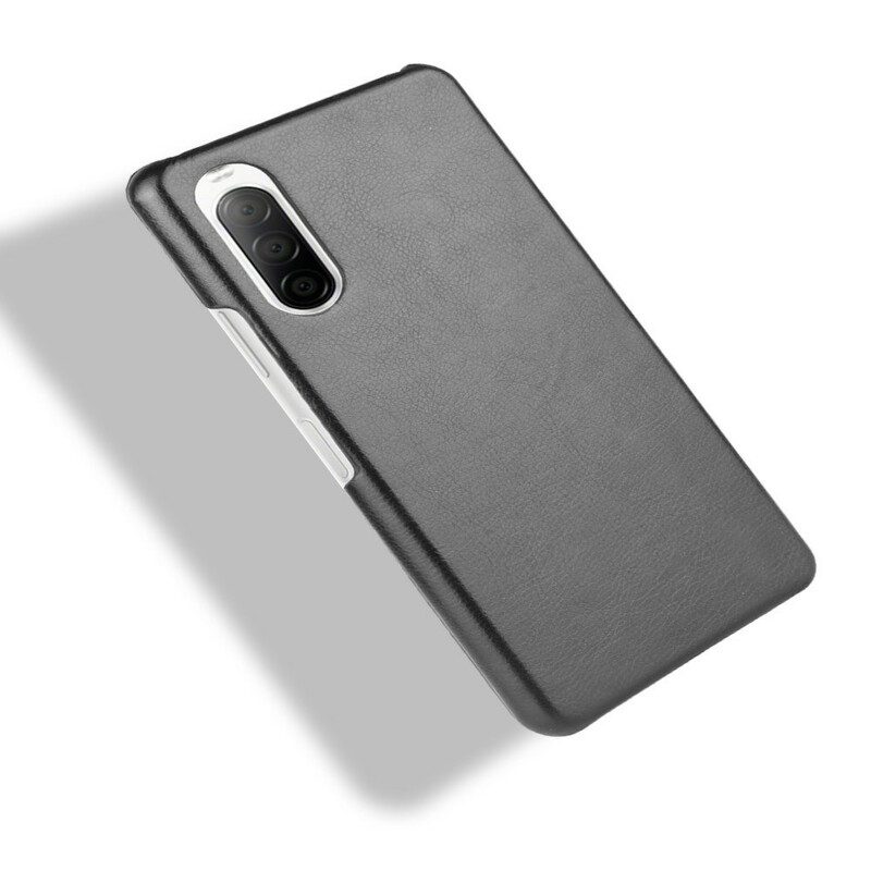 Telefoonhoesje voor Sony Xperia 10 II Litchi-leereffect